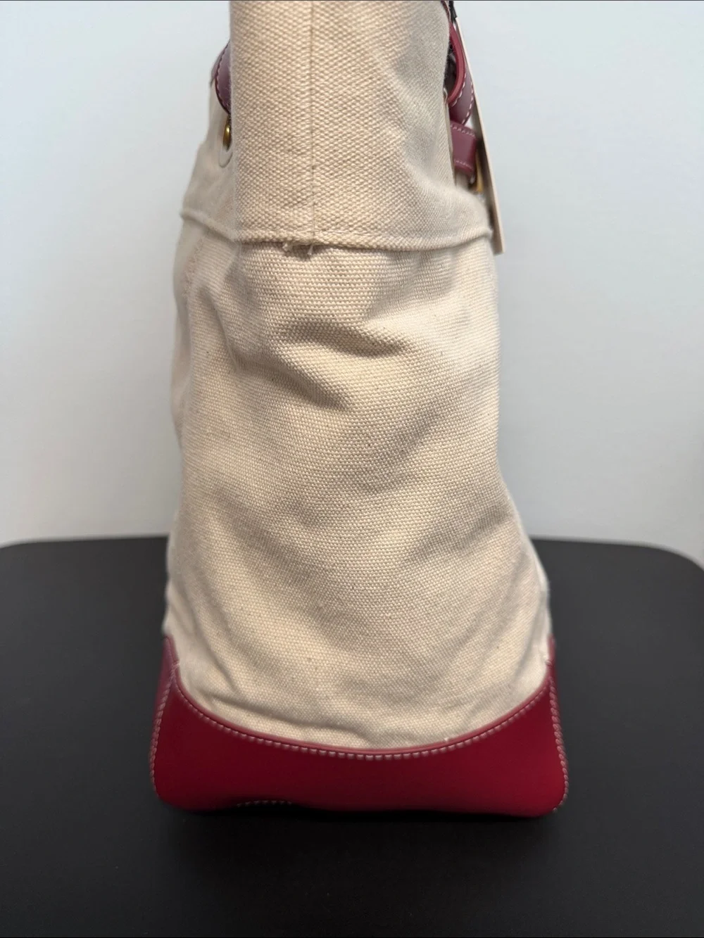 Steve Madden | Wine Canvas Boatkin Vacation Tote w/ Separate Purse & Crossbody